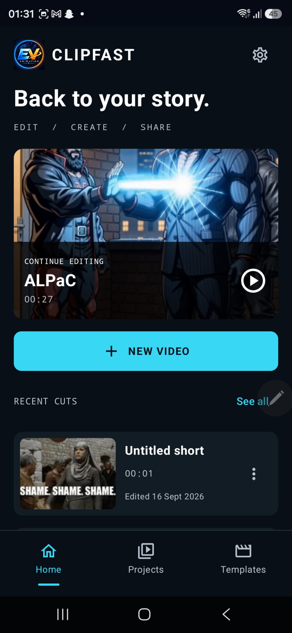 CLIPFAST application screenshot