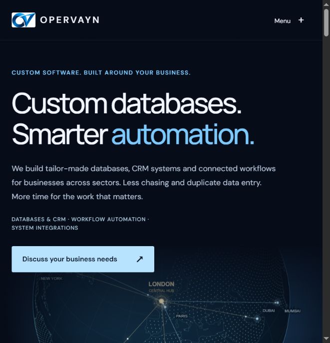 Opervayn application screenshot